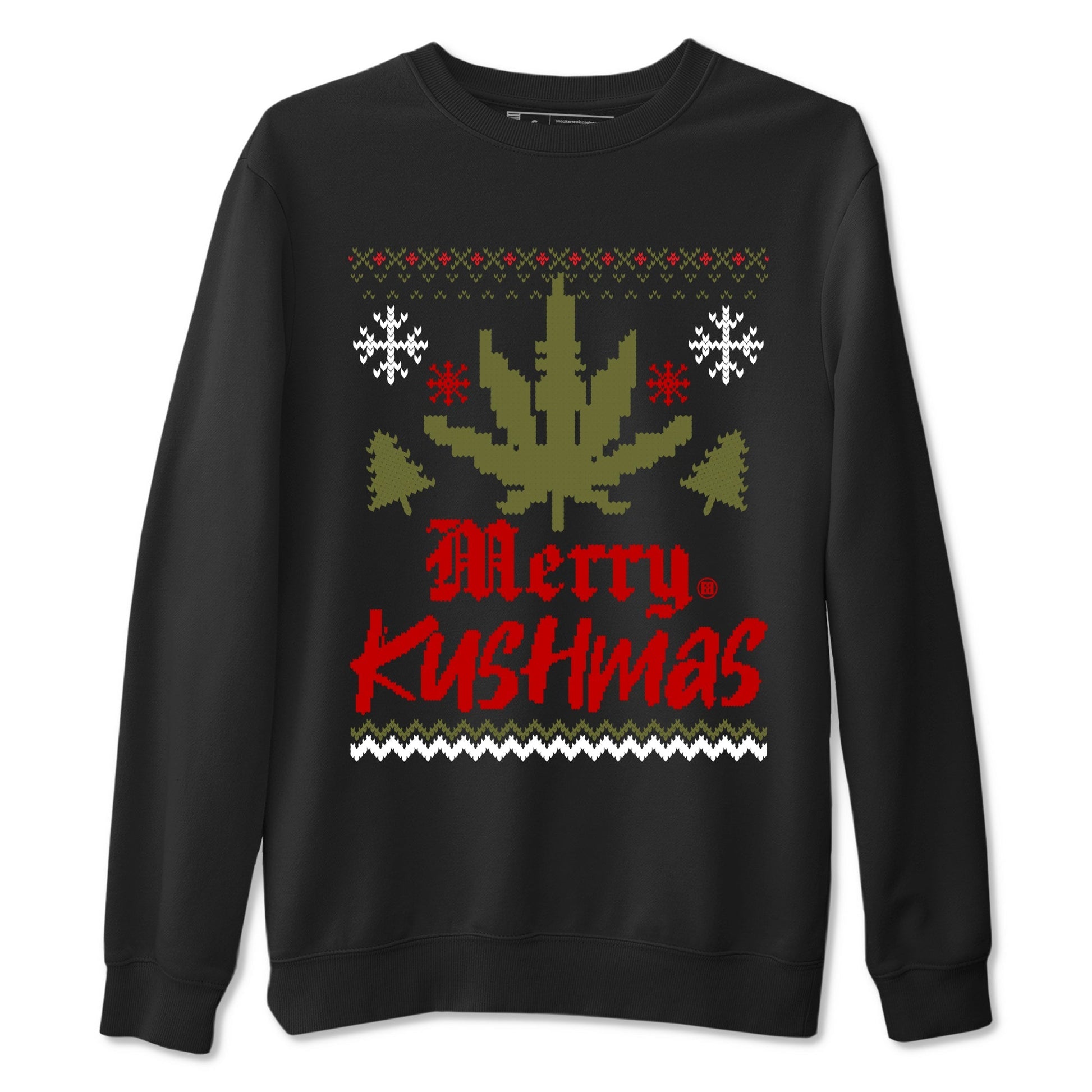 Merry Kushmas Sneaker Tees - Air Jordan 1 Travis Scott Medium Olive