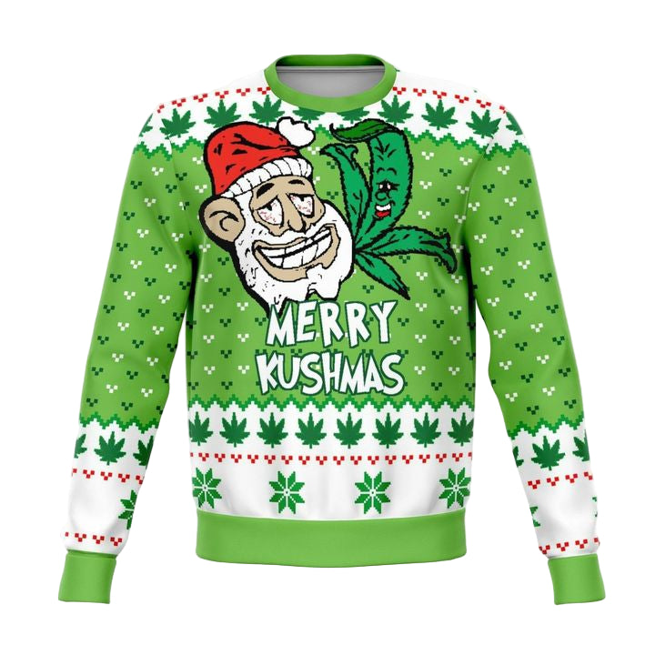 Merry Kushmas Meme 2022 Design 3d Ugly Christmas Sweater ? Usalast