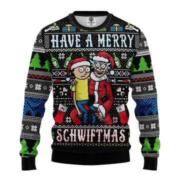 Merry Rick And Morty Ugly Christmas Sweater Amazing Gift Idea Thanksgiving Gift ? Usalast