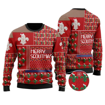 Merry Scoutmas Ugly For Scouts On National Ugly Day And Christmas 3D Sweater ? Usalast