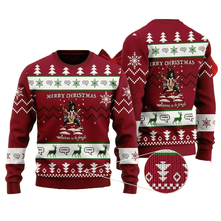 Merry Xmas Welcome To The Jingle Ugly Christmas Sweater 2022 ? Usalast