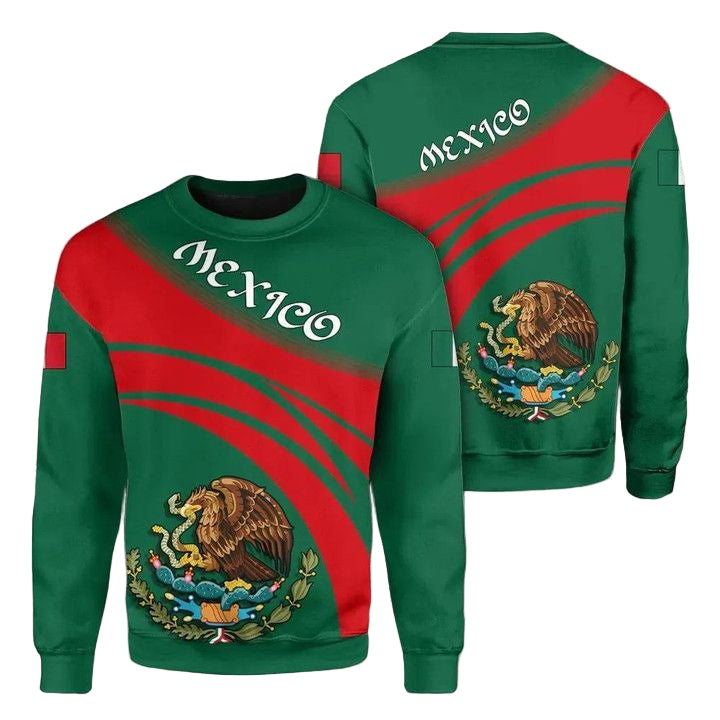 Mexico Coat Of Arms Sweater Cricket Style J5W ? Usalast