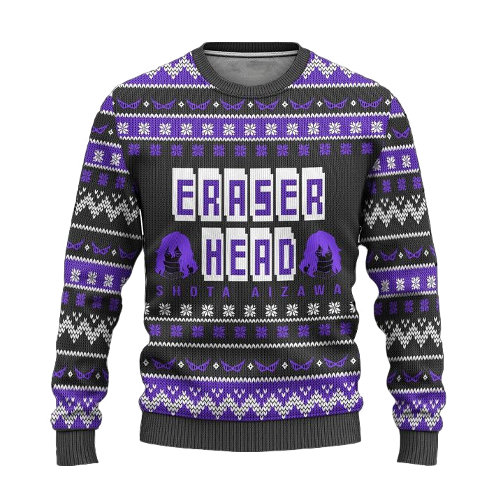MHA Shota Aizawa Ugly Christmas Sweater Anime Xmas Gift ? Usalast