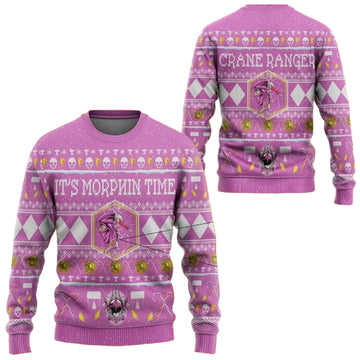 Mighty Morphin Ninjetti Pink Ranger Christmas Sweater ? Usalast