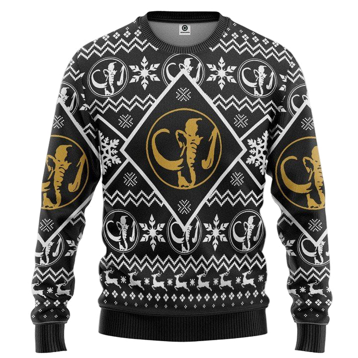 Mighty Morphin Power Ranger Black Christmas Sweater ? Usalast