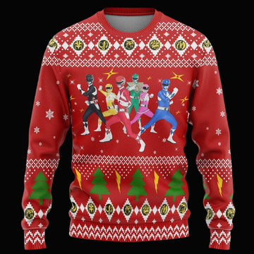Mighty Morphin Power Rangers Christmas Sweater ? Usalast