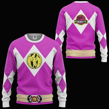 Mighty Morphin Power Rangers Ugly Christmas Sweater ? Pink ? Usalast