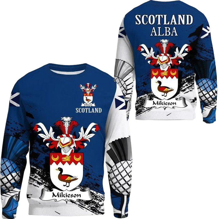 Mikieson Scottish Family Crest Scotland Special Sweater A7 ? Usalast