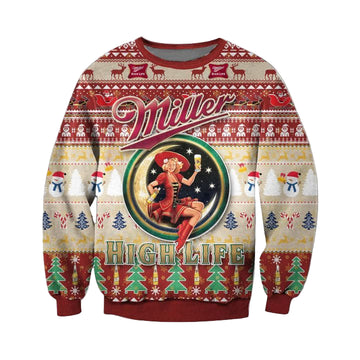 Miller High Life Beer Ugly Christmas Sweater 2022 ? Usalast