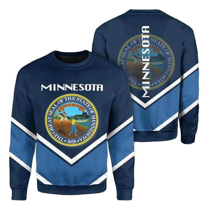 Minnesota Coat Of Arms Sweater Lucian Style J5W ? Usalast
