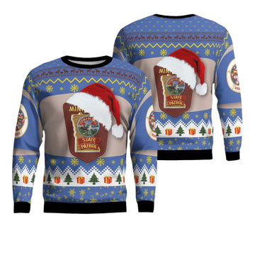 Minnesota State Patrol Christmas AOP Sweater ? Usalast