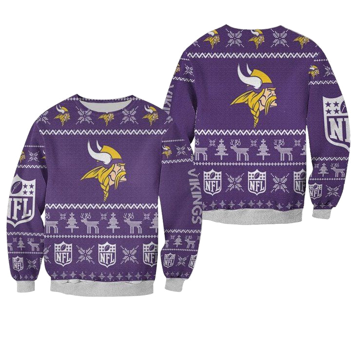 Minnesota Vikings Ugly Sweater Christmas 3D Sweater ? Usalast
