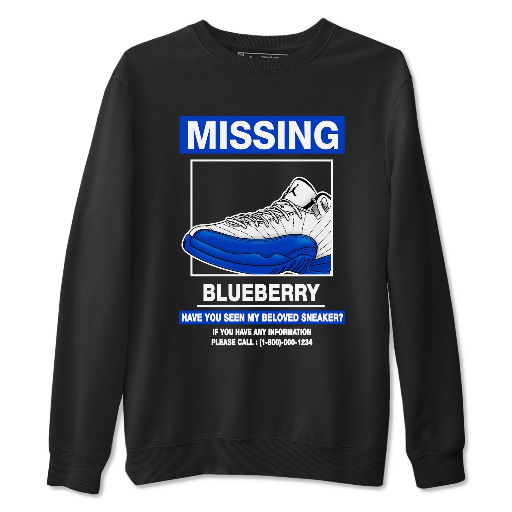 Missing Sneaker Sneaker Tees - Air Jordan 12 Blueberry