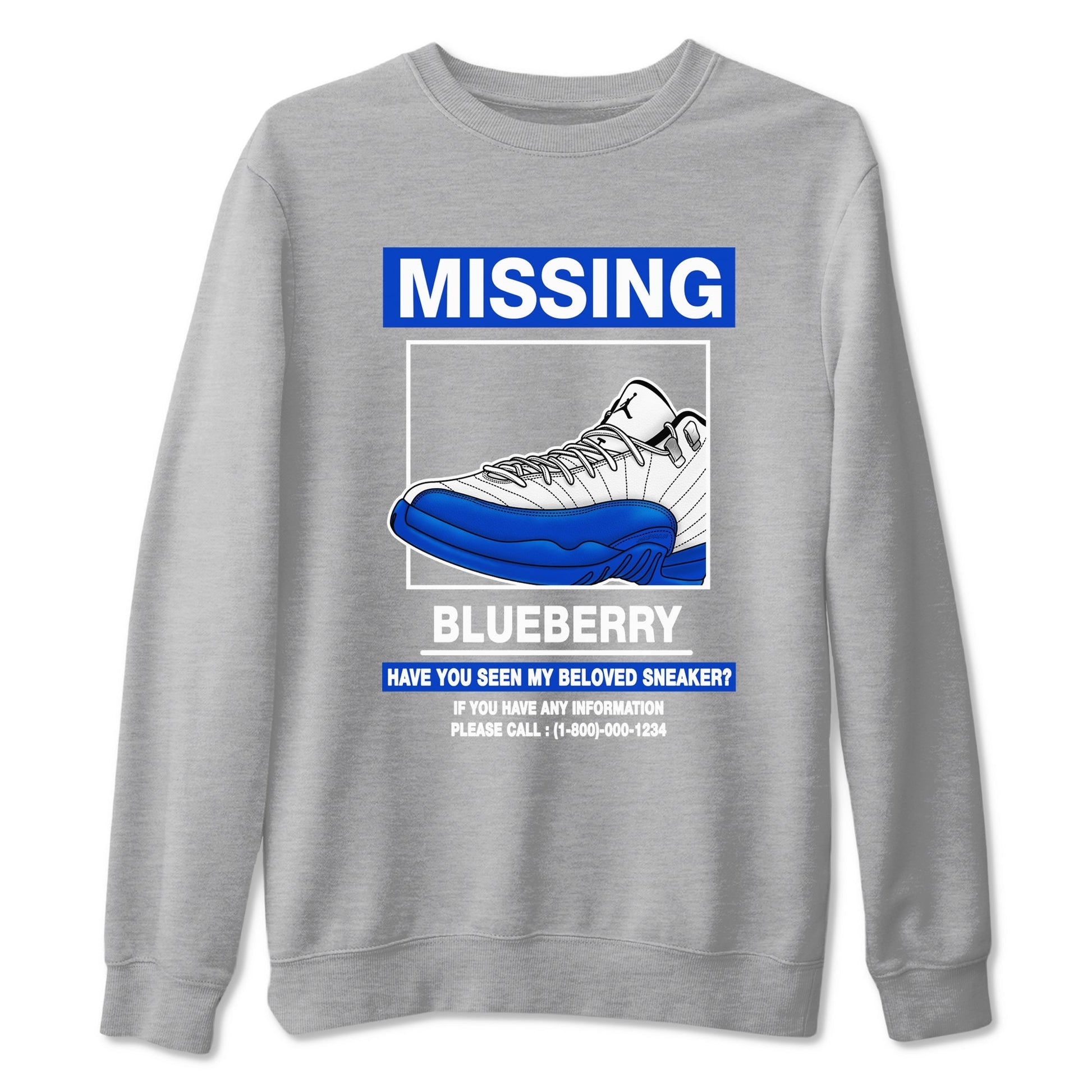 Missing Sneaker Sneaker Tees - Air Jordan 12 Blueberry