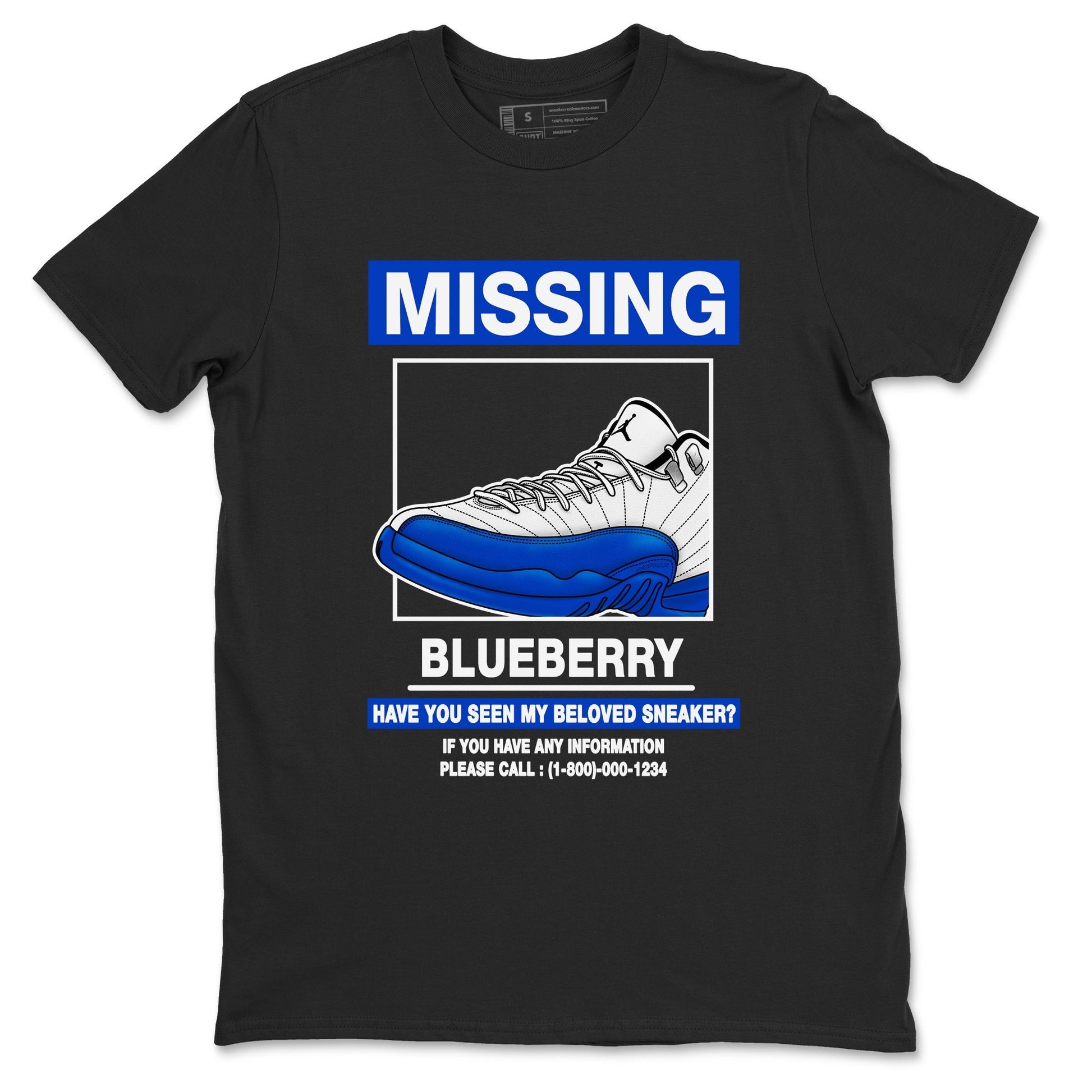 Missing Sneaker Sneaker Tees - Air Jordan 12 Blueberry