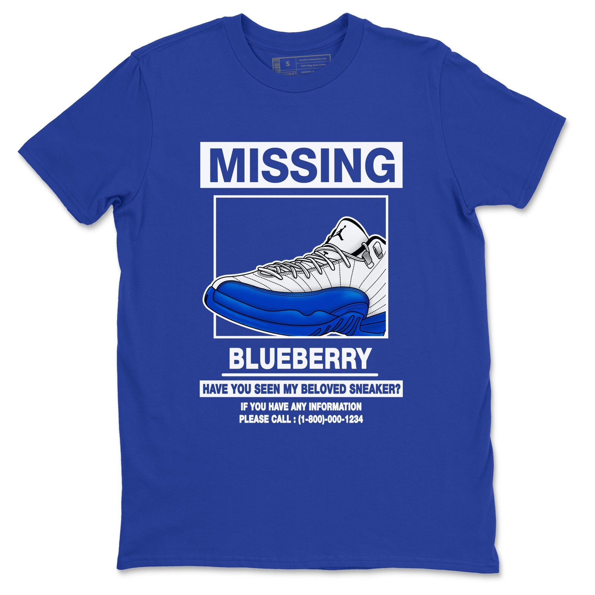 Missing Sneaker Sneaker Tees - Air Jordan 12 Blueberry