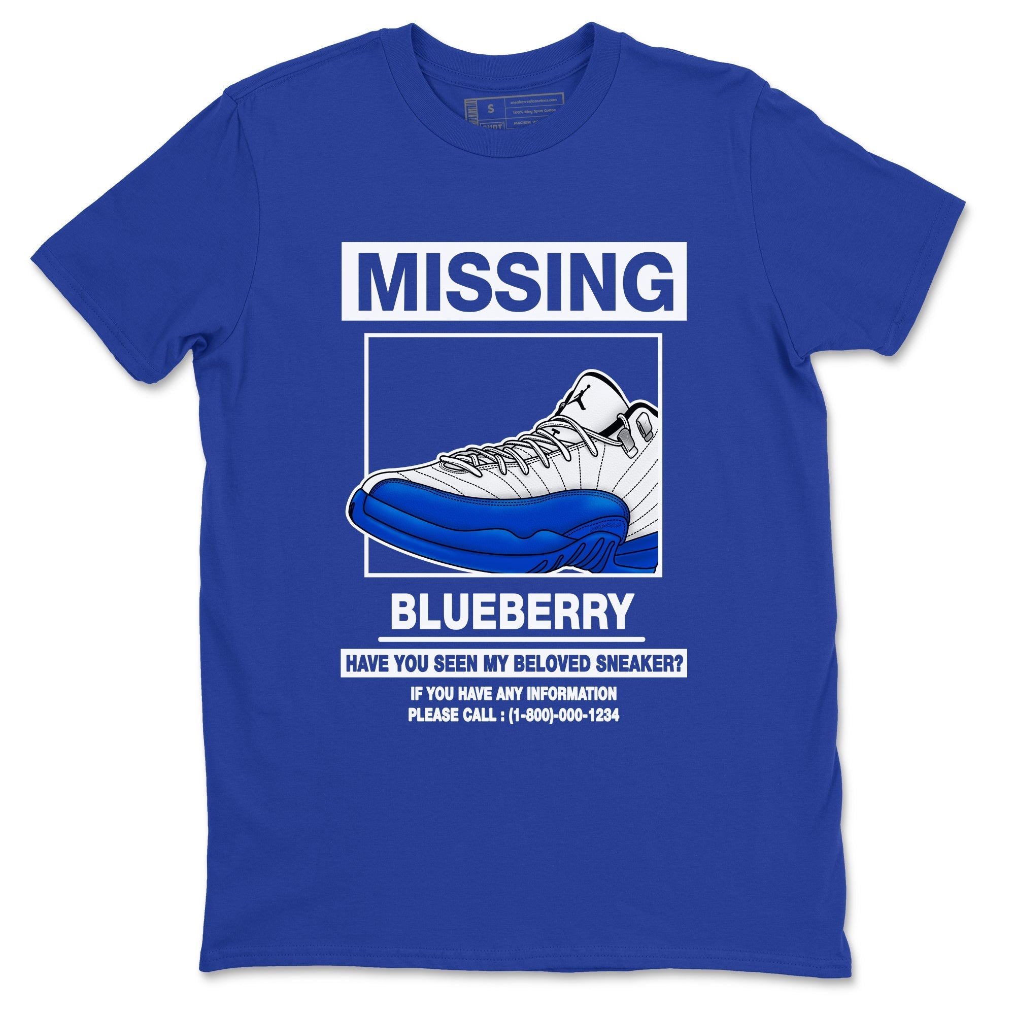 Missing Sneaker Sneaker Tees - Air Jordan 12 Blueberry