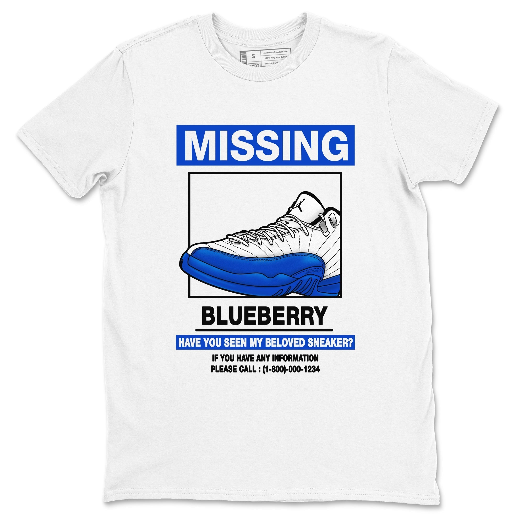Missing Sneaker Sneaker Tees - Air Jordan 12 Blueberry