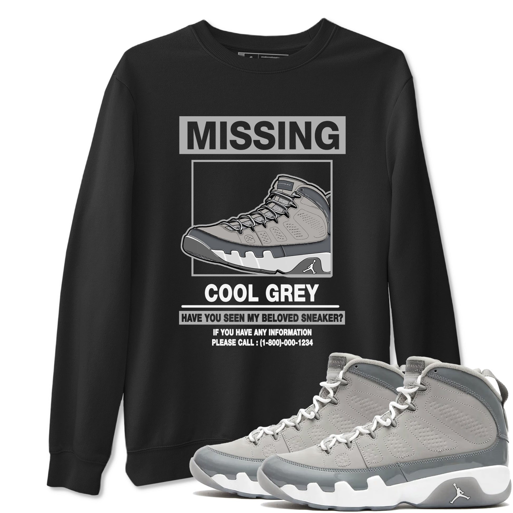 Missing Sneaker Sneaker Tees - Air Jordan 9 Cool Grey
