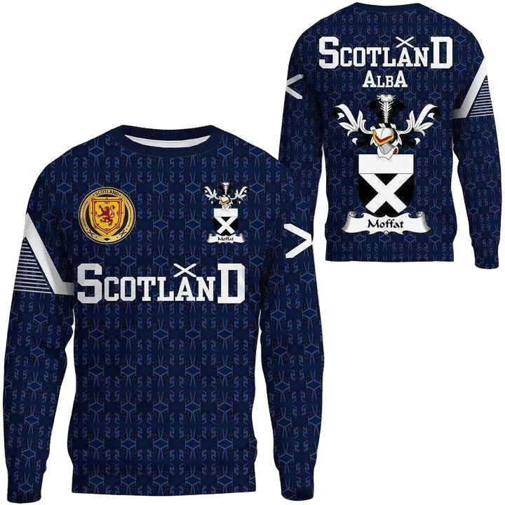 Moffat Family Crest Sweater Scottish Home ? 1991 Style A7 ? Usalast