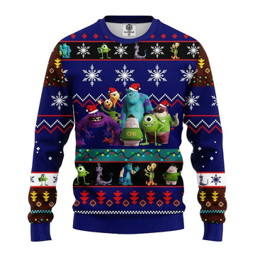 Monsters University Ugly Christmas Sweater Blue 1 Amazing Gift Idea Thanksgiving Gift ? Usalast