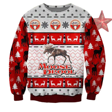 Moose Drool Brown Ale Ugly Christmas Sweater 2022 ? Usalast