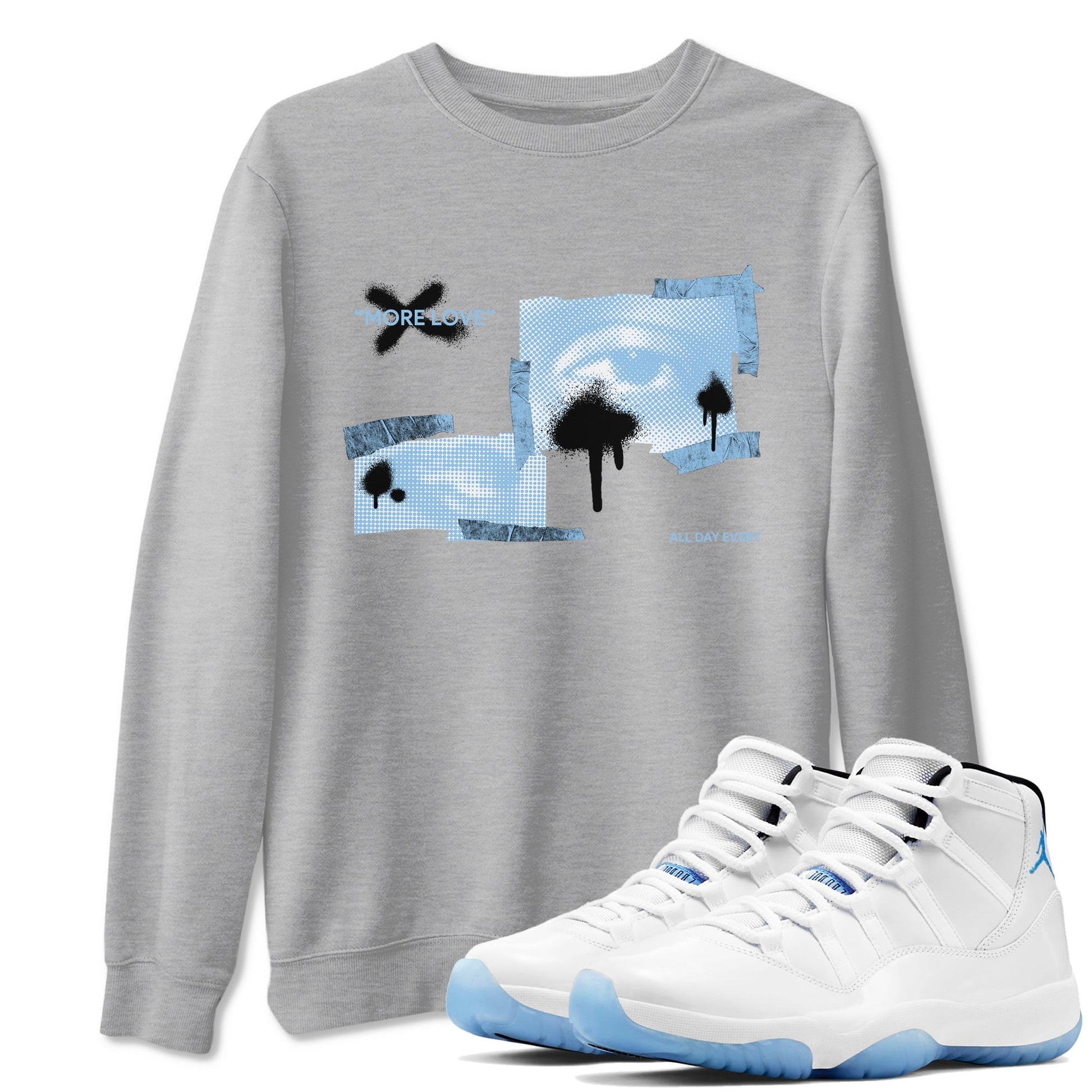 More Love Sneaker Tees - Air Jordan 11 Legend Blue