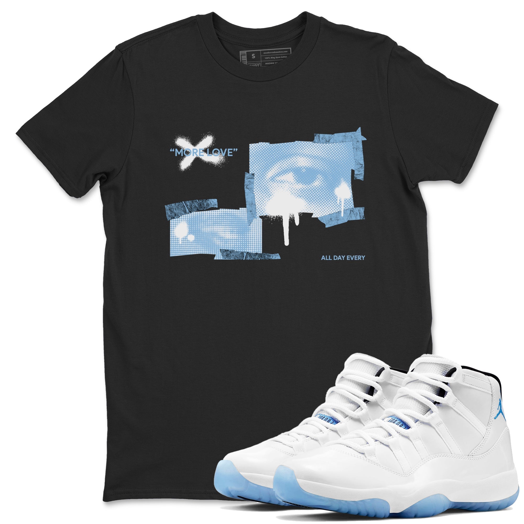 More Love Sneaker Tees - Air Jordan 11 Legend Blue