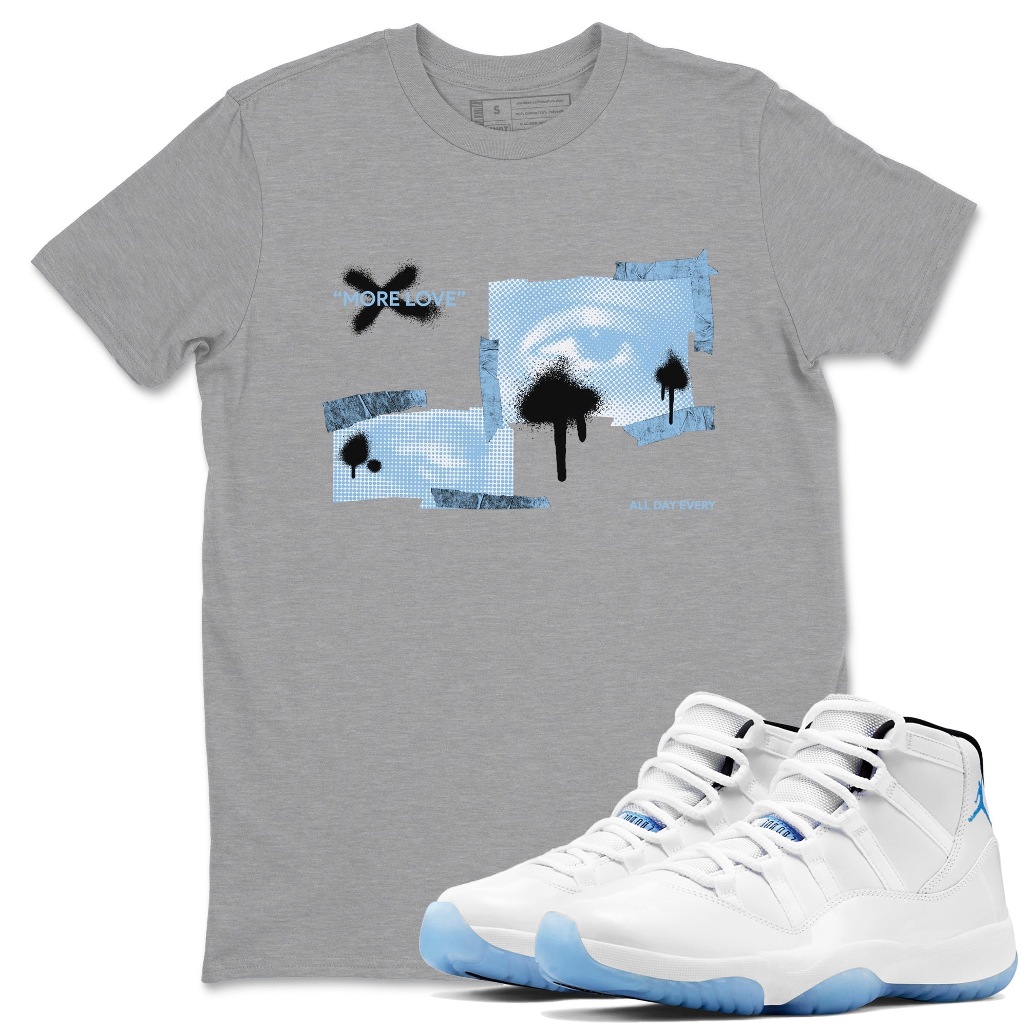 More Love Sneaker Tees - Air Jordan 11 Legend Blue
