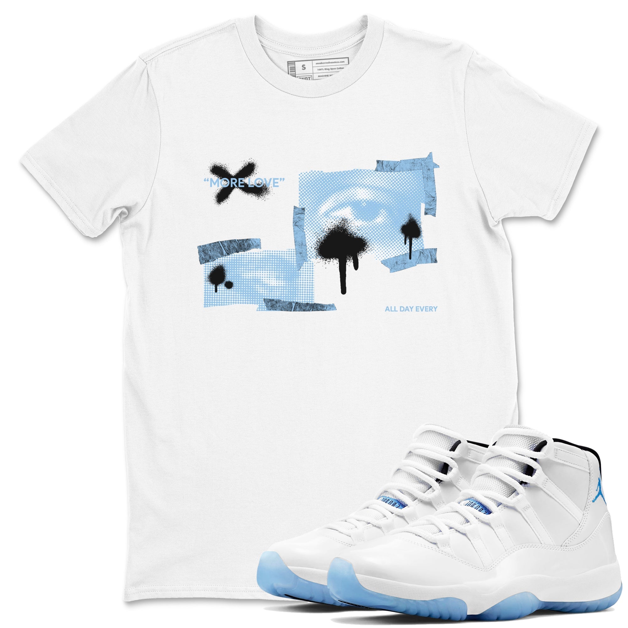 More Love Sneaker Tees - Air Jordan 11 Legend Blue