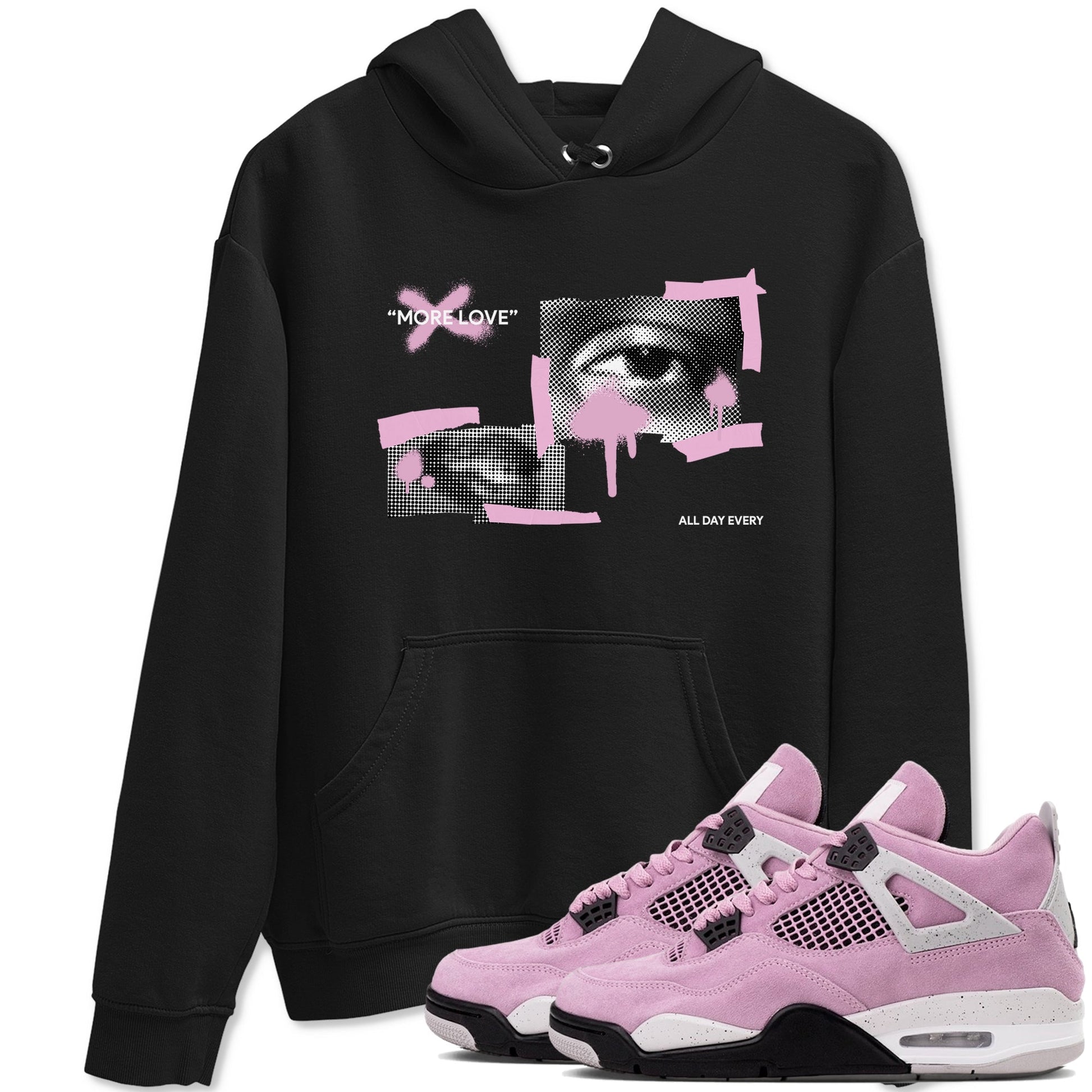 More Love Sneaker Tees - Air Jordan 4 Orchid