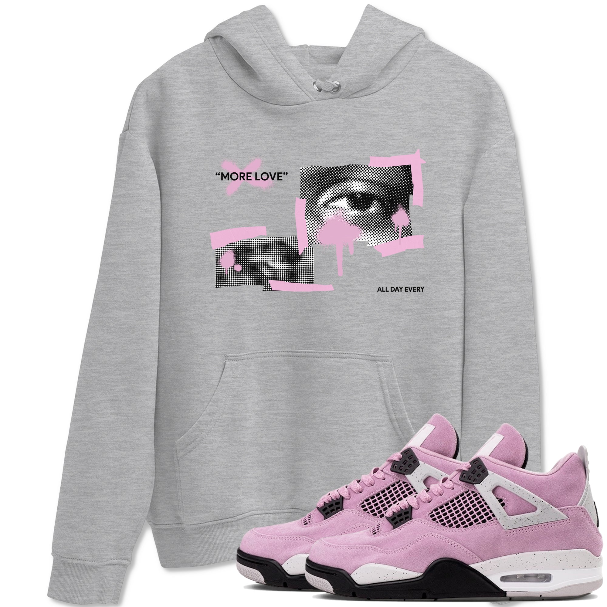 More Love Sneaker Tees - Air Jordan 4 Orchid