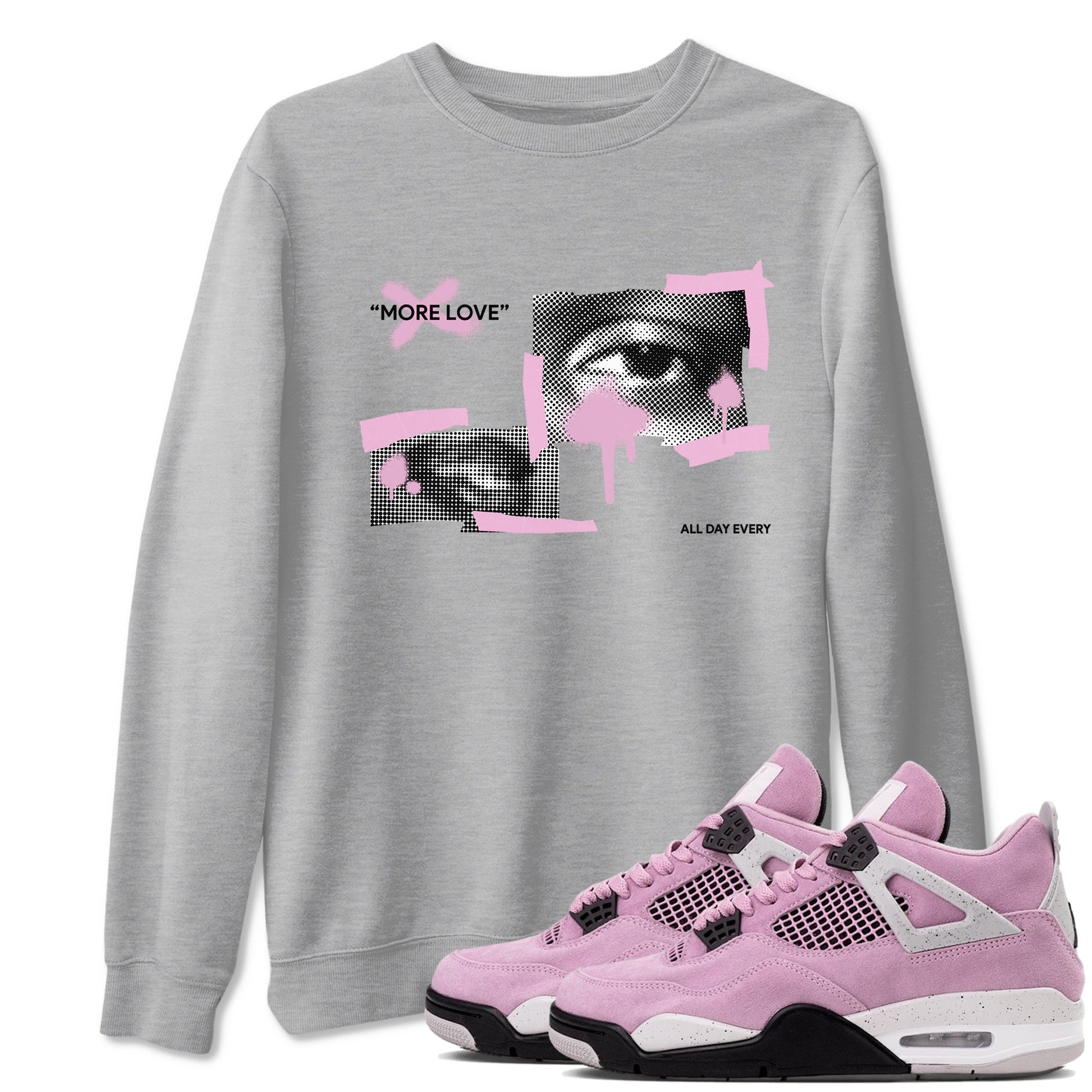 More Love Sneaker Tees - Air Jordan 4 Orchid