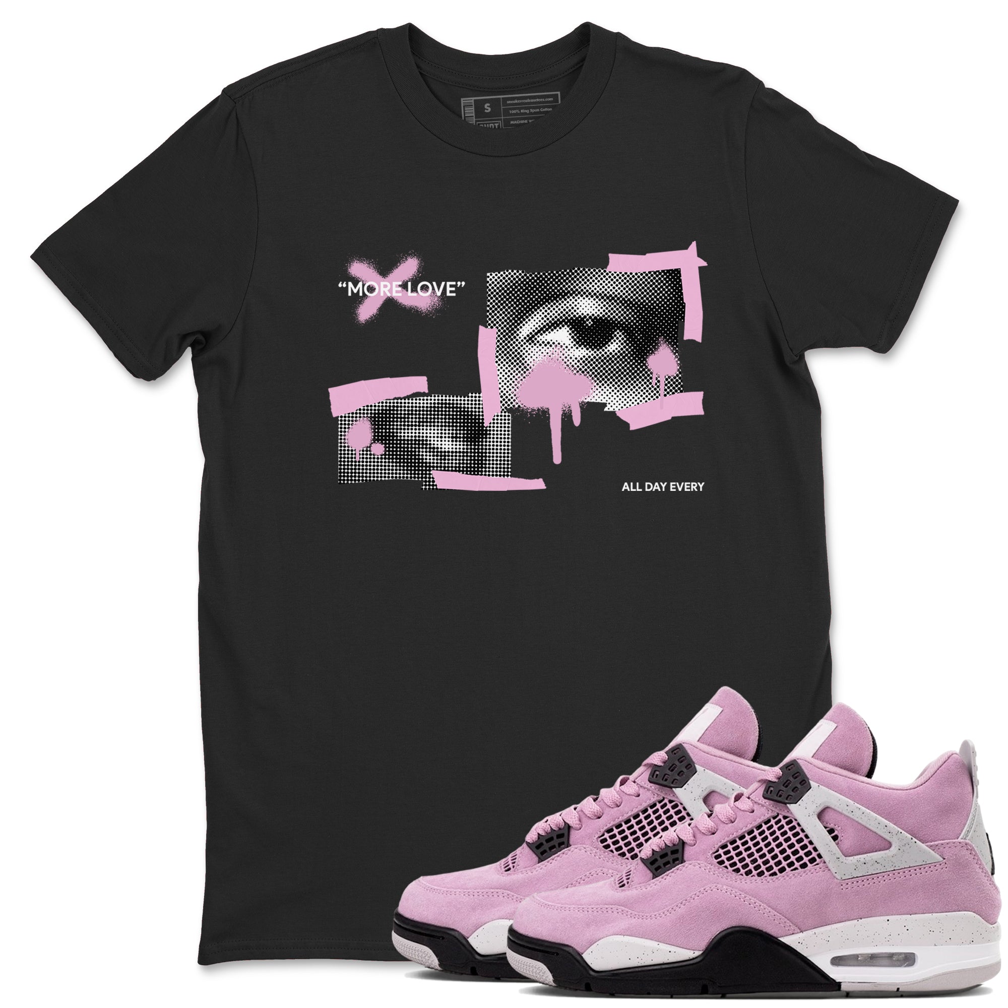 More Love Sneaker Tees - Air Jordan 4 Orchid