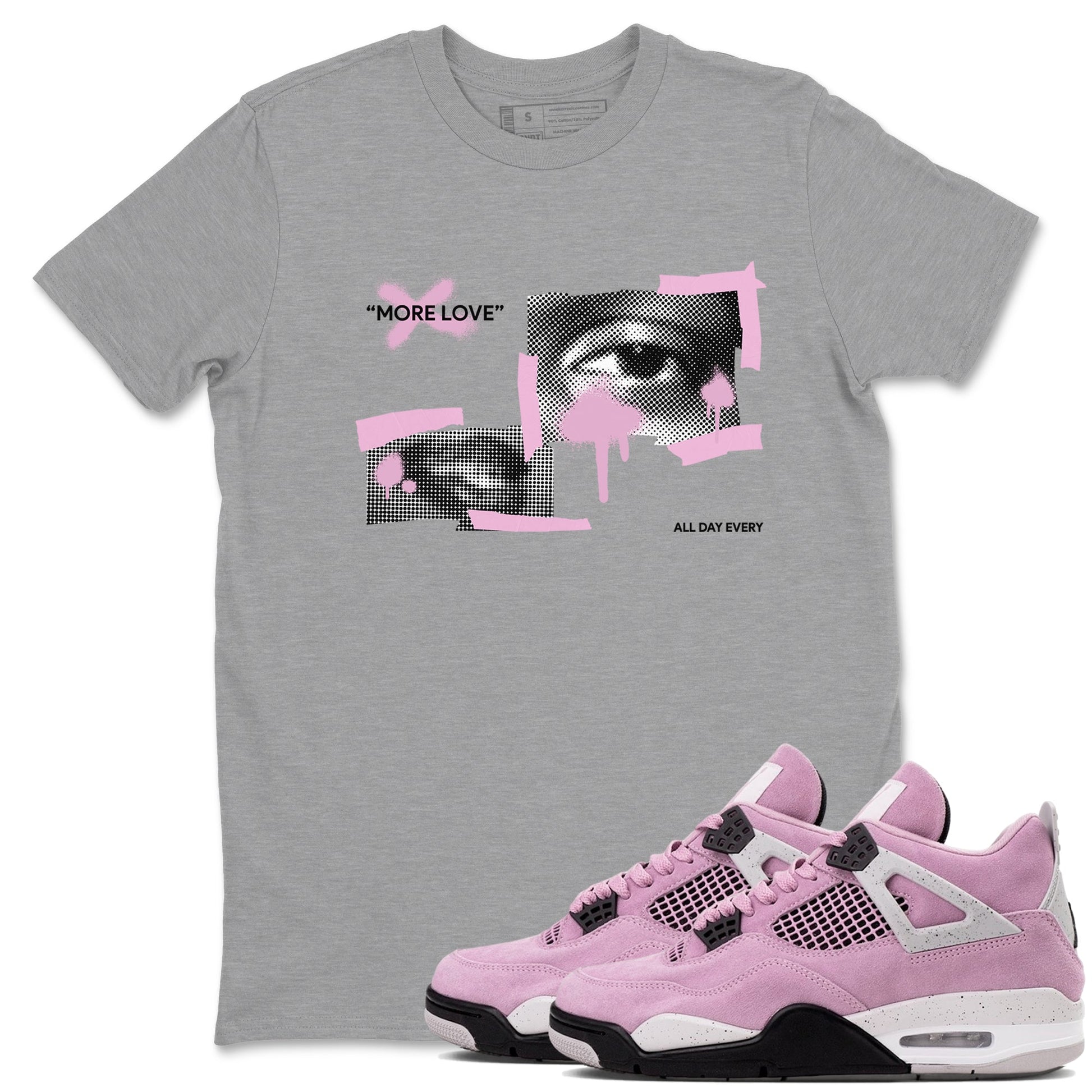 More Love Sneaker Tees - Air Jordan 4 Orchid