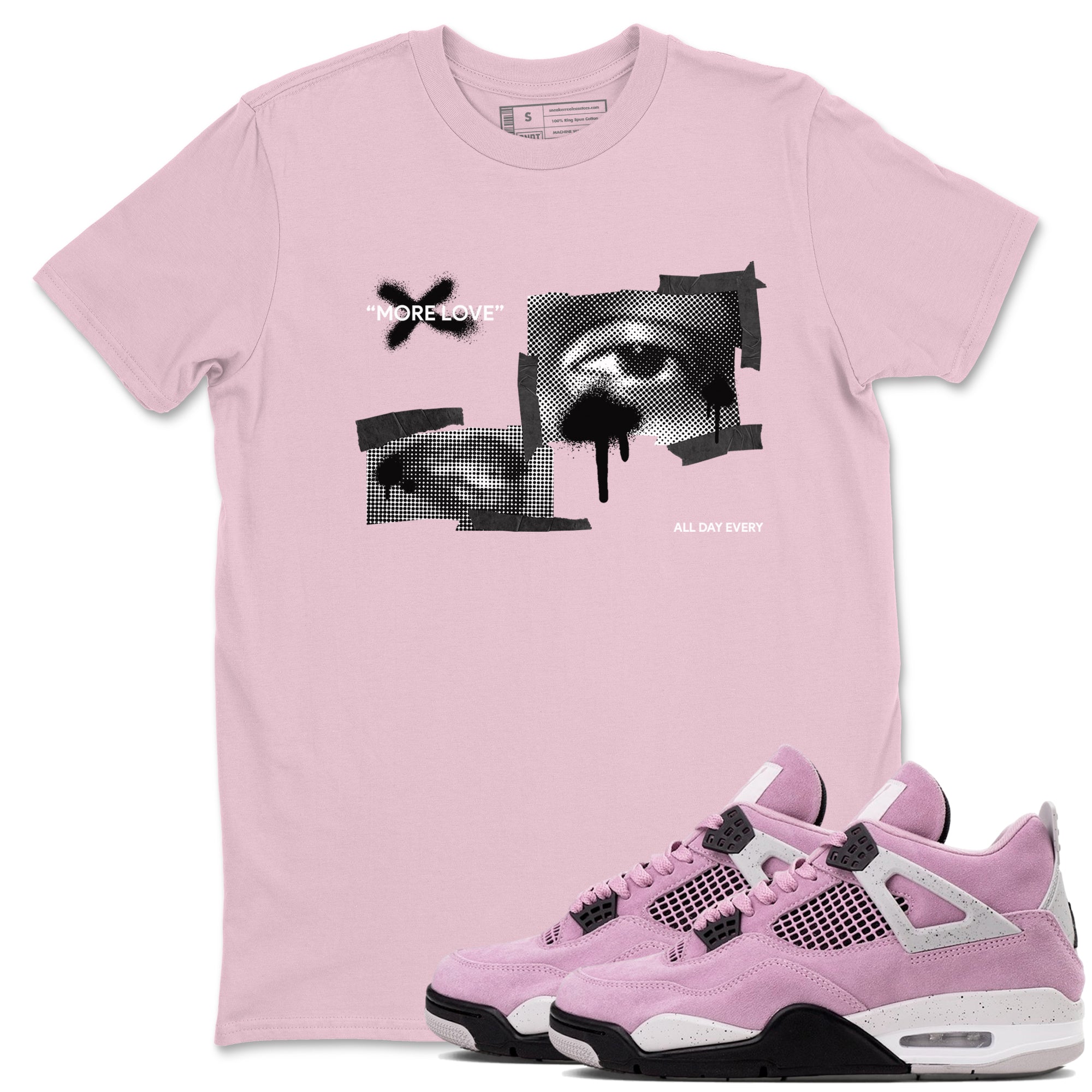 More Love Sneaker Tees - Air Jordan 4 Orchid