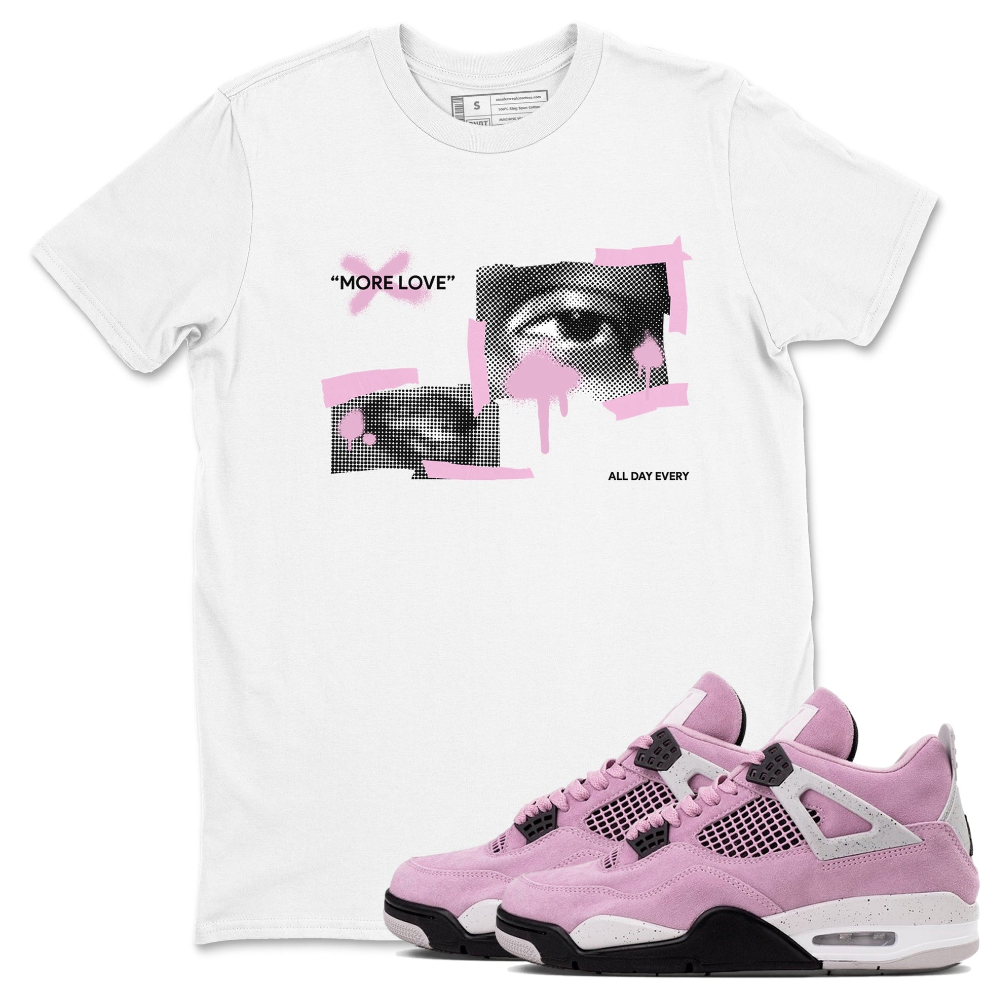 More Love Sneaker Tees - Air Jordan 4 Orchid