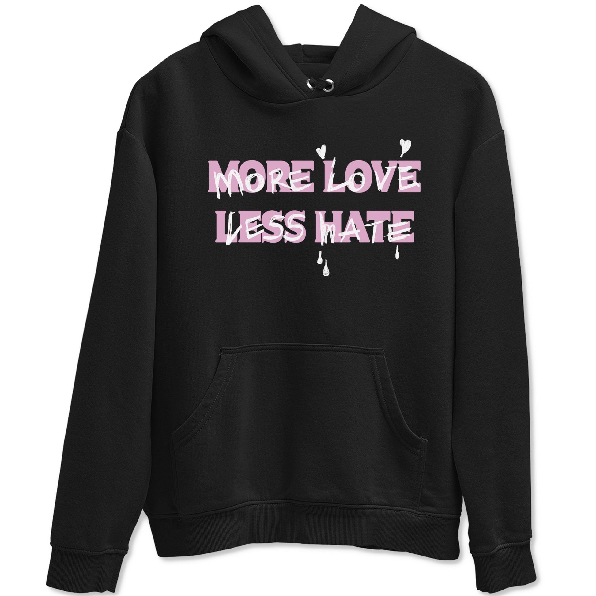 More Love Less Hate Sneaker Tees - Air Jordan 4 Orchid