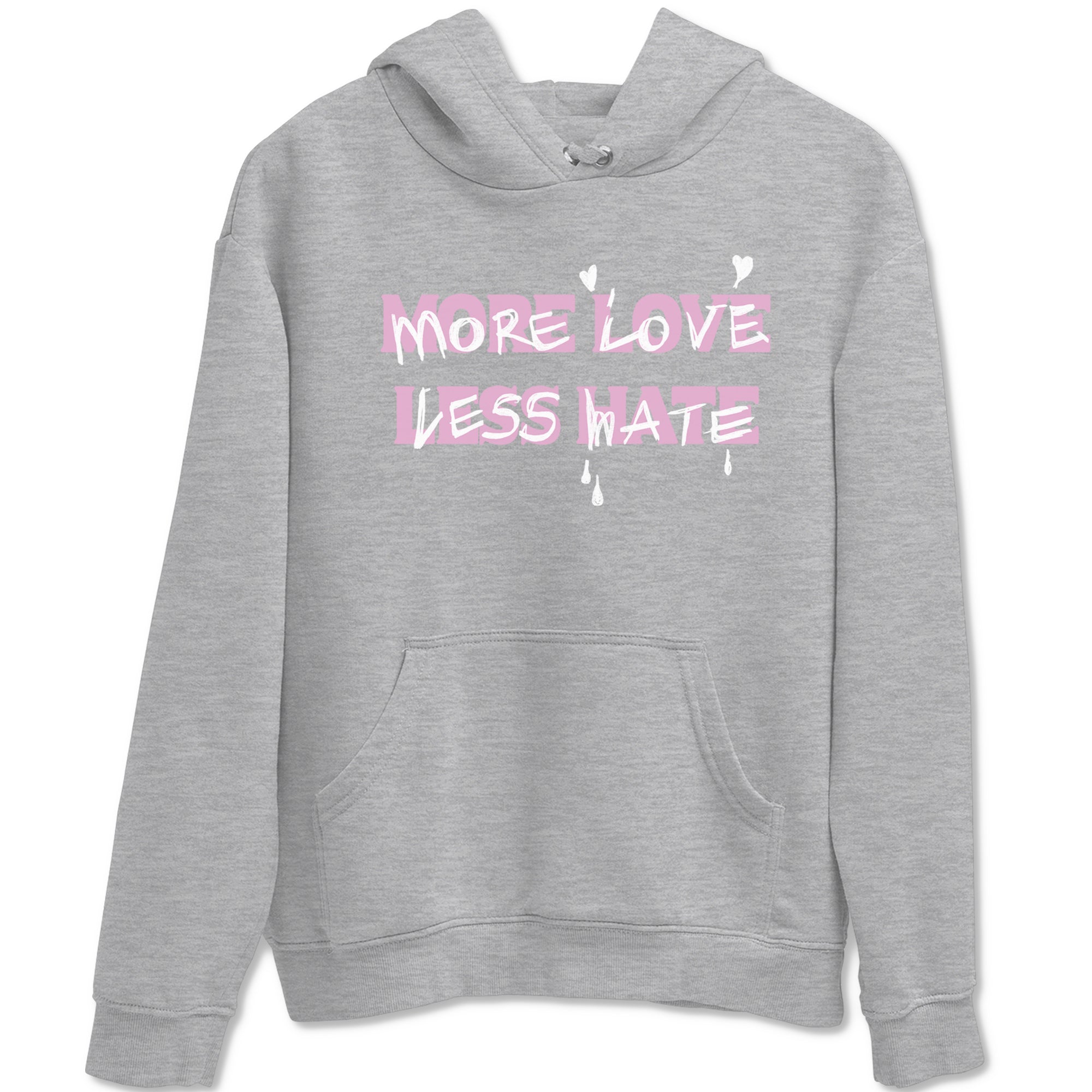 More Love Less Hate Sneaker Tees - Air Jordan 4 Orchid