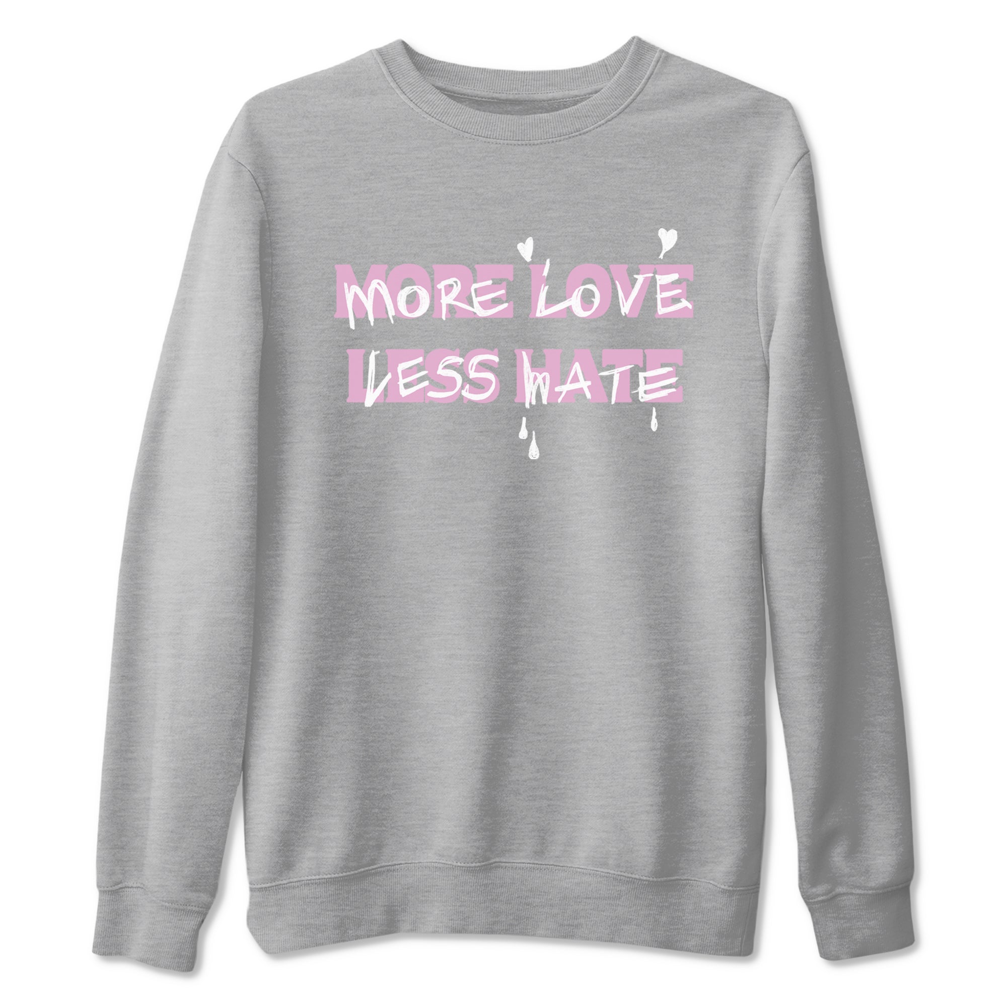 More Love Less Hate Sneaker Tees - Air Jordan 4 Orchid