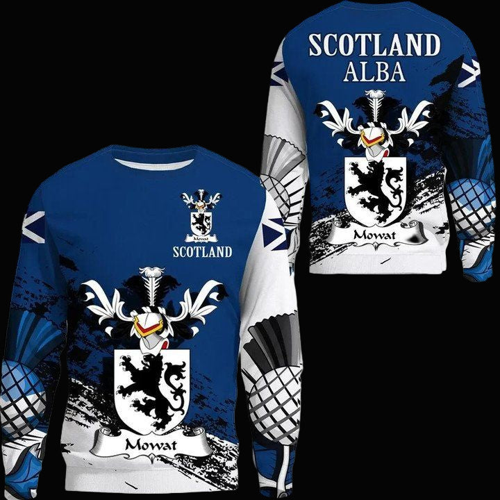 Mowat Scottish Family Crest Scotland Special Sweater A7 ? Usalast