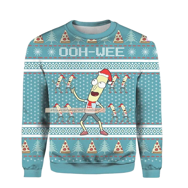 Mr Poopy Butthole Rick And Morty Rick And Morty Merry 3d Ugly Christmas Sweater ? Usalast
