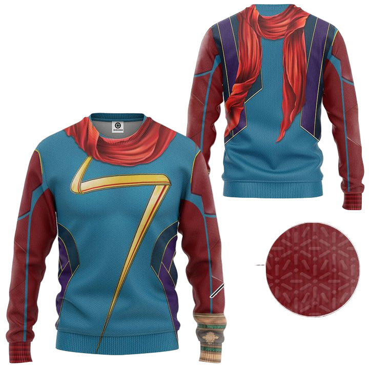 Ms Marvel Costume Ugly Christmas Sweater ? Usalast