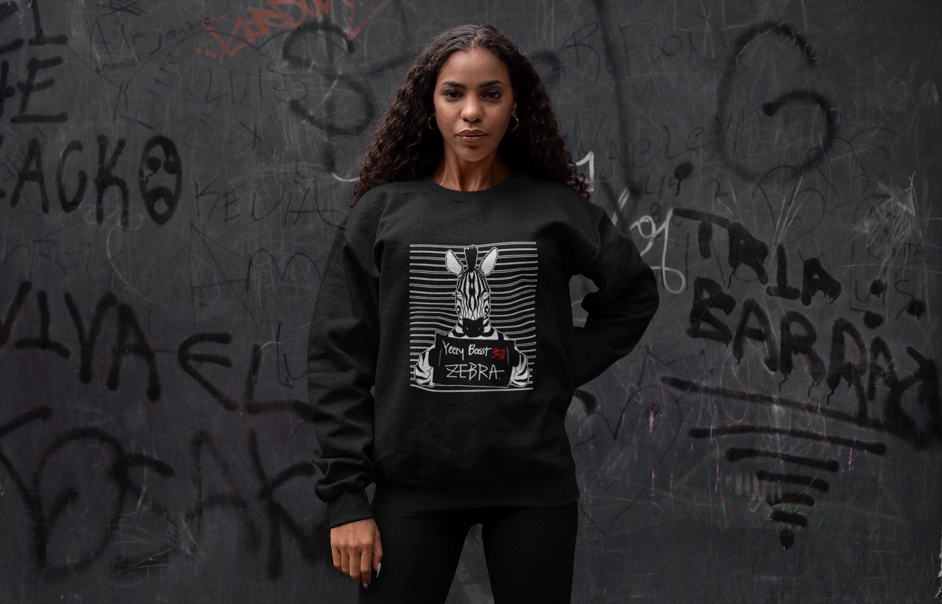 Mugshot Unisex Tops - Yeezy 350 Zebra