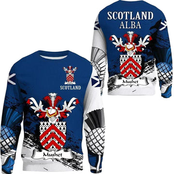 Mushet Scottish Family Crest Scotland Special Sweater A7 ? Usalast