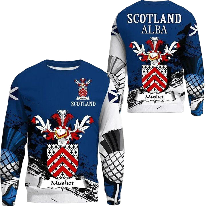 Mushet Scottish Family Crest Scotland Special Sweater A7 ? Usalast
