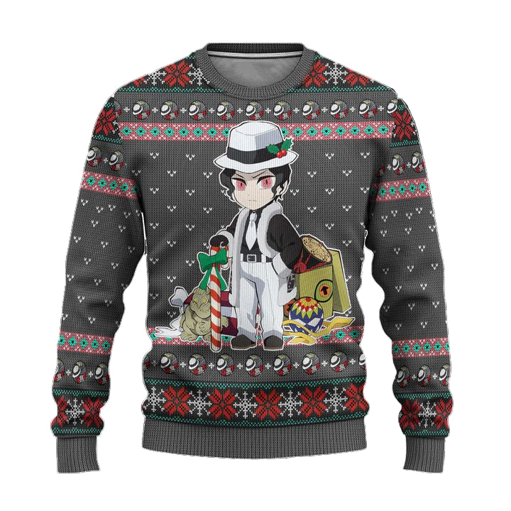Muzan Kibutsuji Demon Slayer Anime Ugly Christmas Sweater Xmas Gift ? Usalast