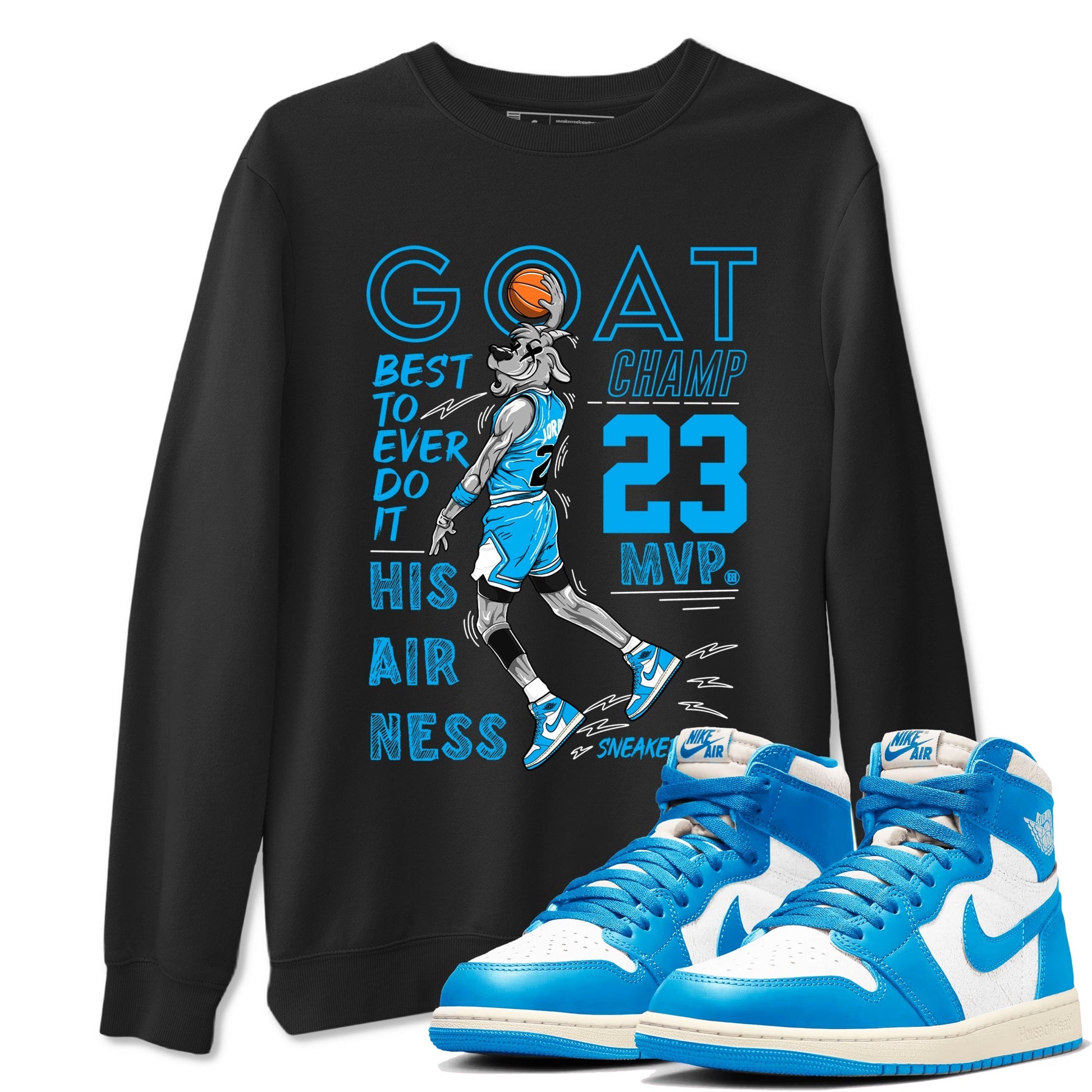 MVP Goat Sneaker Tees - Air Jordan 1 UNC Reimagined