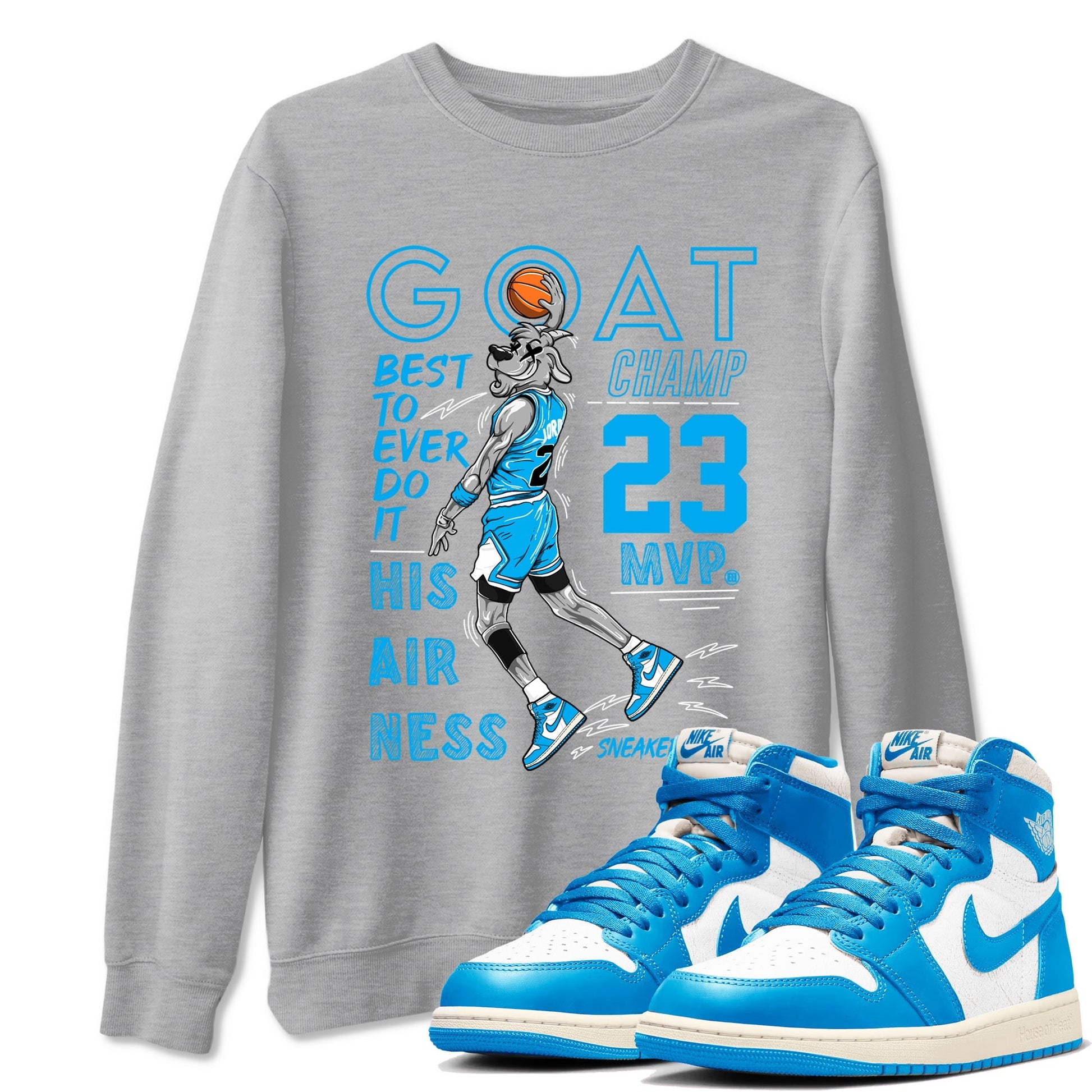 MVP Goat Sneaker Tees - Air Jordan 1 UNC Reimagined