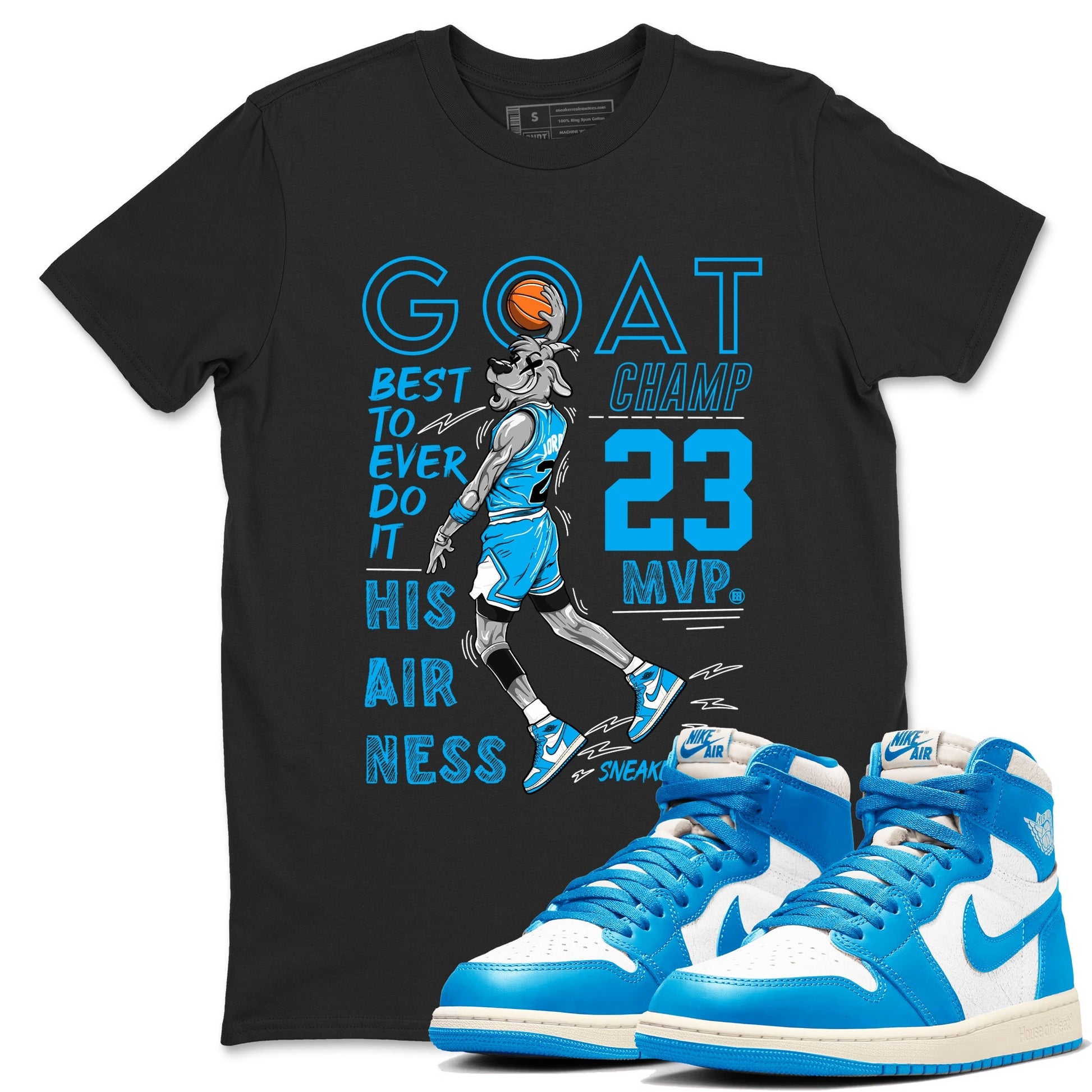 MVP Goat Sneaker Tees - Air Jordan 1 UNC Reimagined